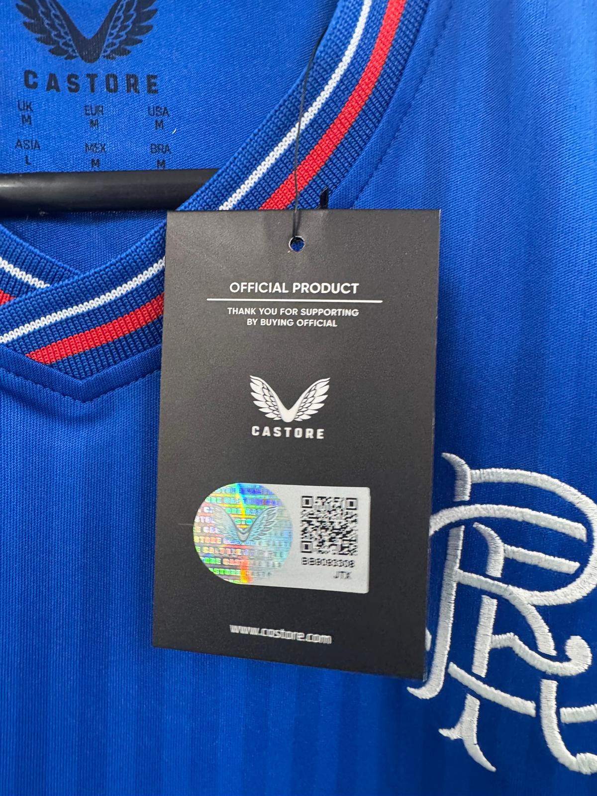 Rangers 2023/24 - Home Shirt - M - BNWT