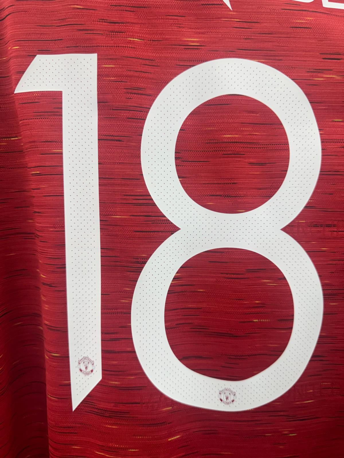 Manchester United 2020/21 - L/S Home Shirt - B.Fernandes 18 - XXL