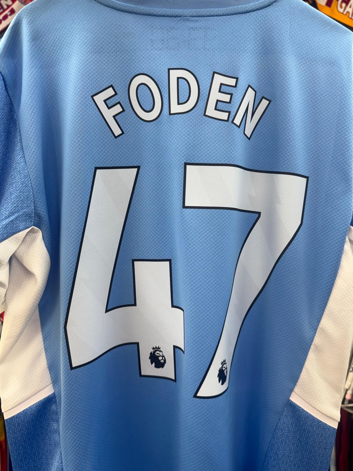 Manchester City 2021/22 - Home Shirt - Foden 47 - M