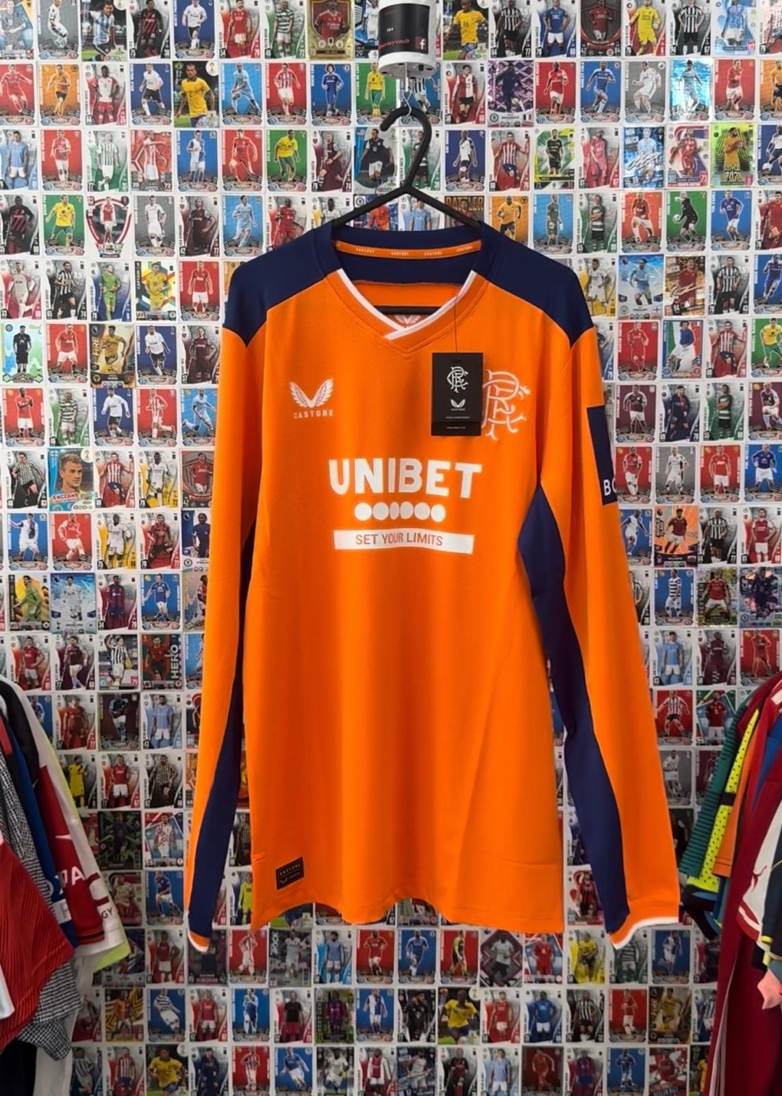 Rangers 2022/23 - L/S Player Issue Third Shirt - M (Slim) - BNWT