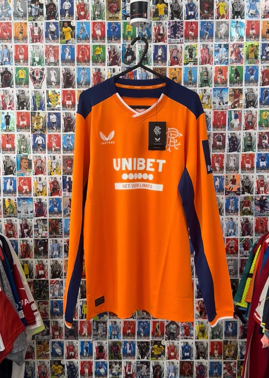 Rangers 2022/23 - L/S Player Issue Third Shirt - M (Slim) - BNWT