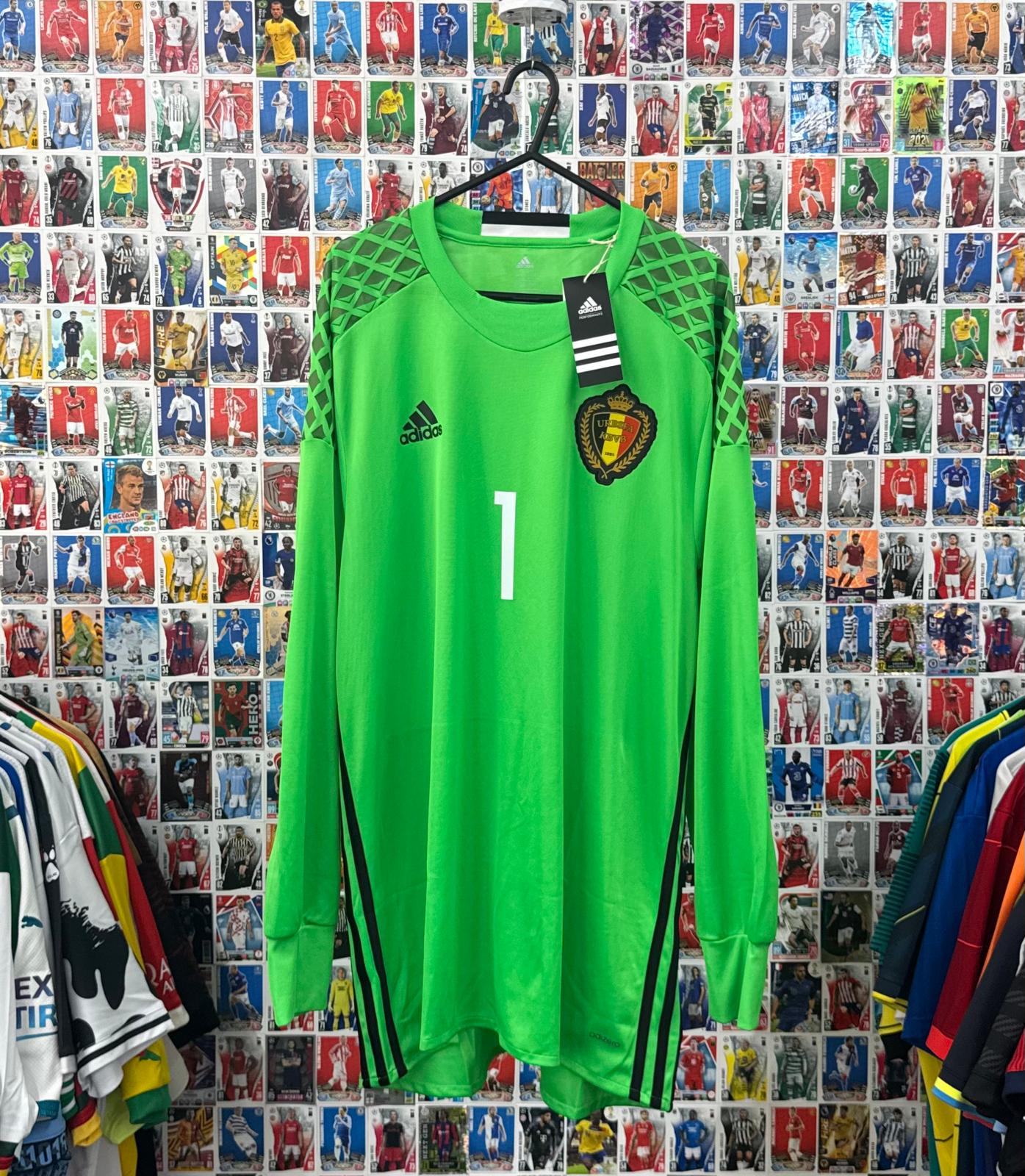Belgium 2016 - Player-Spec GK Home Shirt - Courtois 1 - L - BNWT