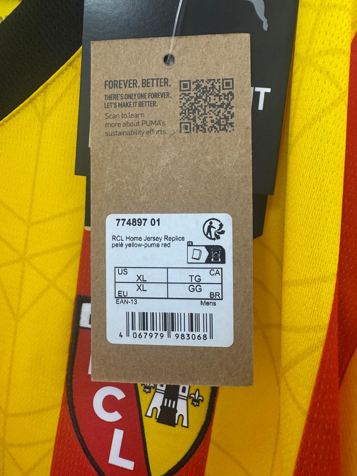 RC Lens 2024/25 - Home Shirt - XL - BNWT