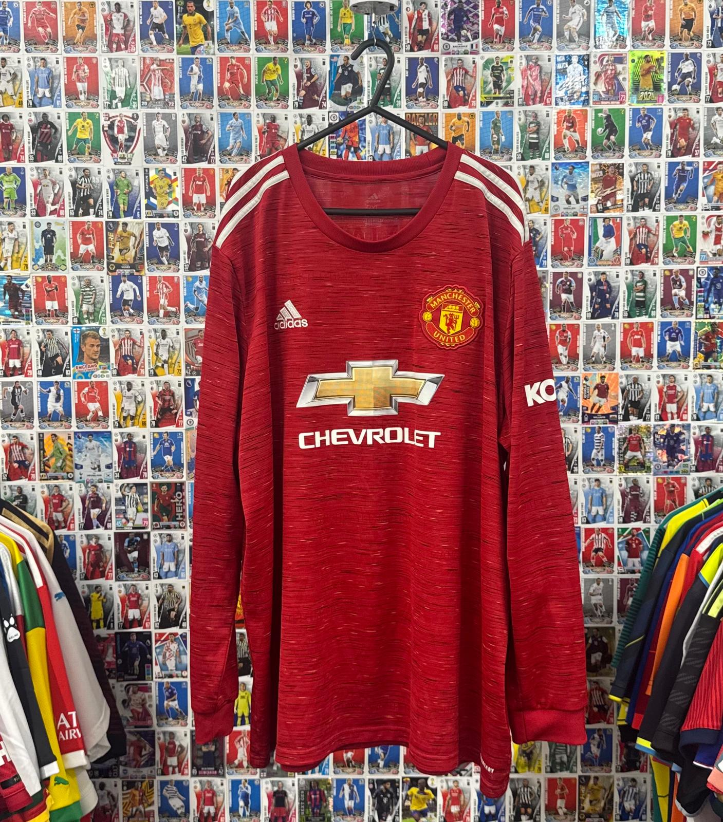 Manchester United 2020/21 - L/S Home Shirt - B.Fernandes 18 - XXL