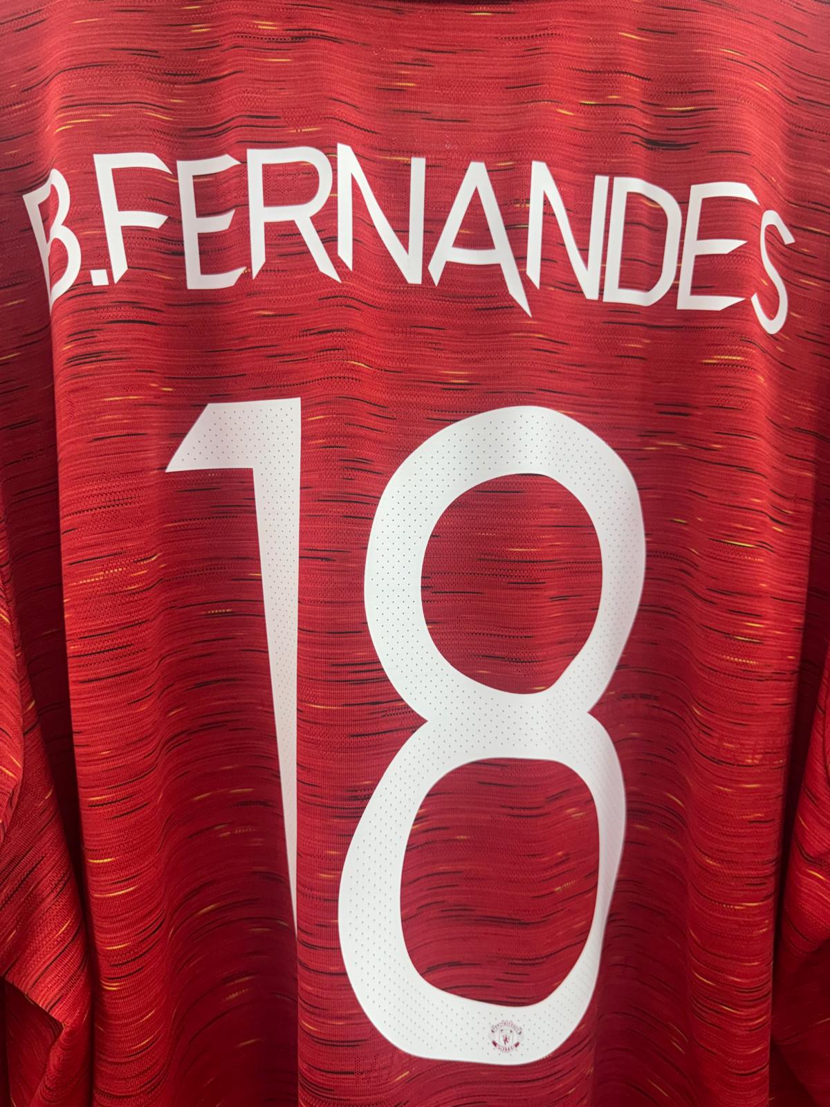 Manchester United 2020/21 - L/S Home Shirt - B.Fernandes 18 - XXL
