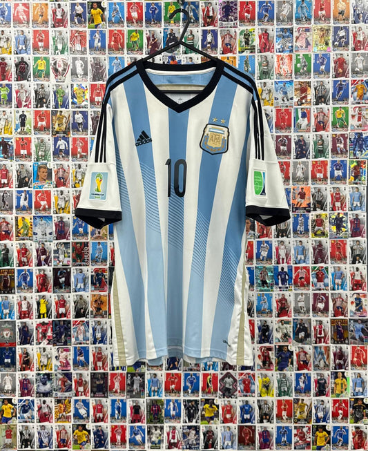 Argentina 2014 - World Cup Home Shirt - Messi 10 - L