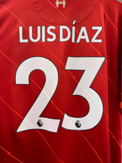 Liverpool 2021/22 - Home Shirt - Luis Diaz 23 - XL