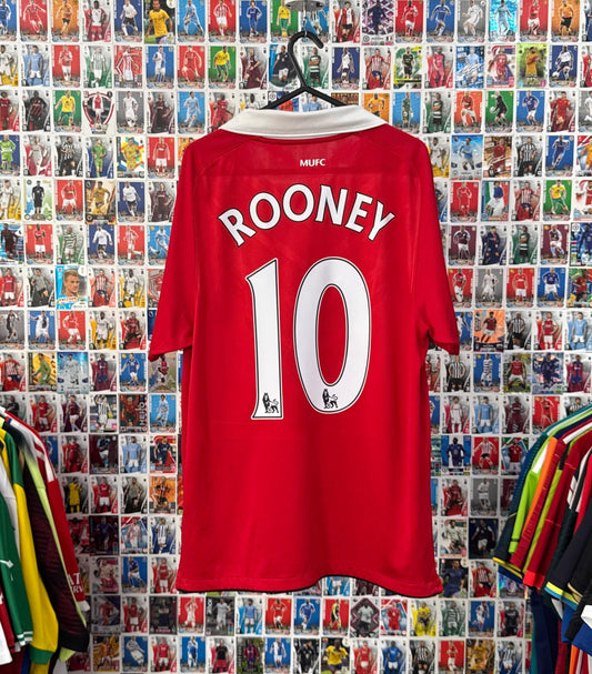 Manchester United 2010/11 - Home Shirt - Rooney 10 - M