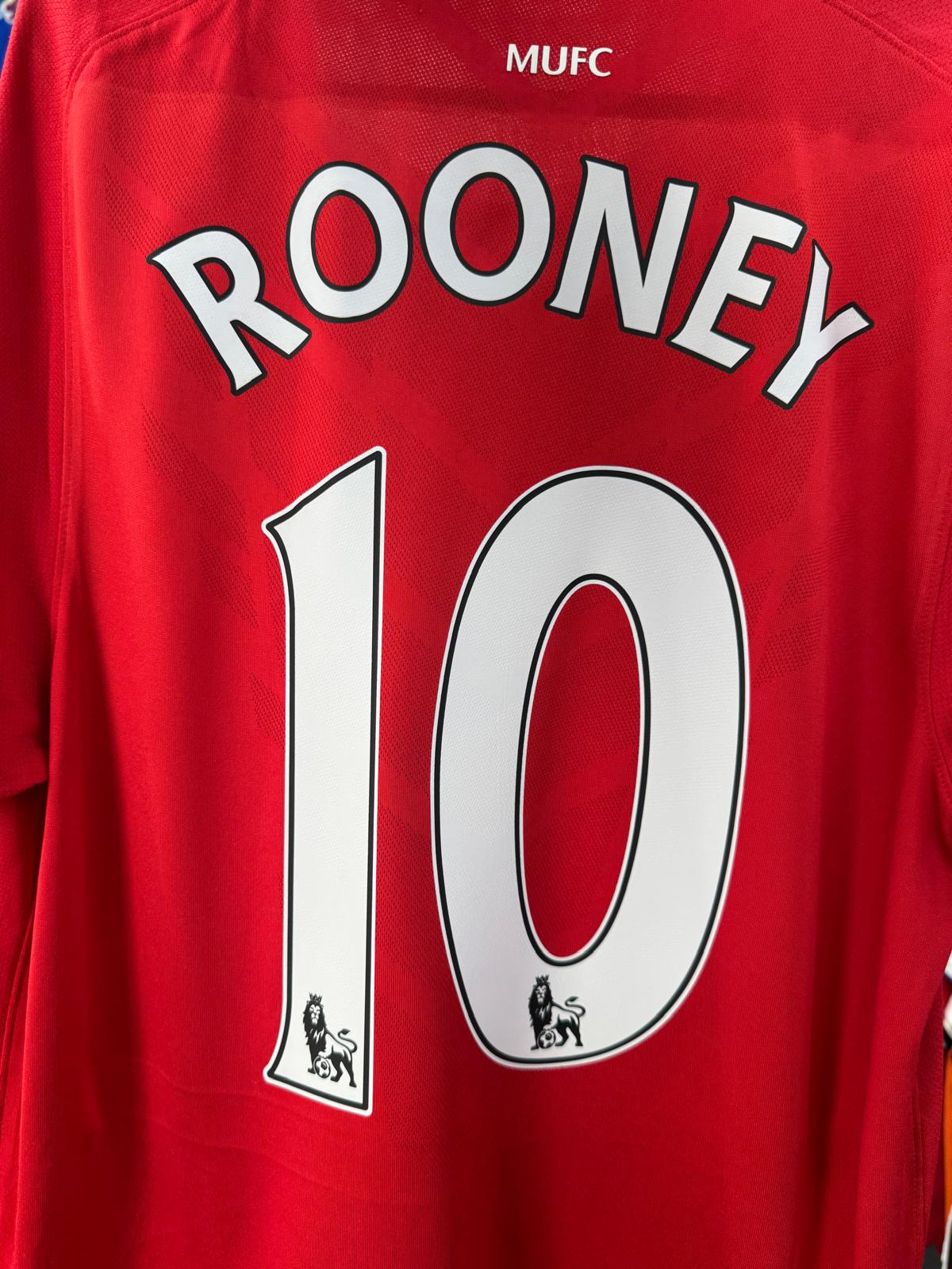 Manchester United 2010/11 - Home Shirt - Rooney 10 - M